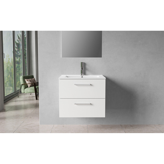 Milano underskab m/vask 60 cm hvid